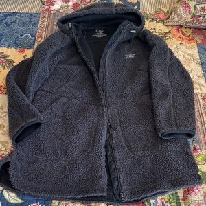 L.L. Bean Women's Charcoal Teddy Jacket